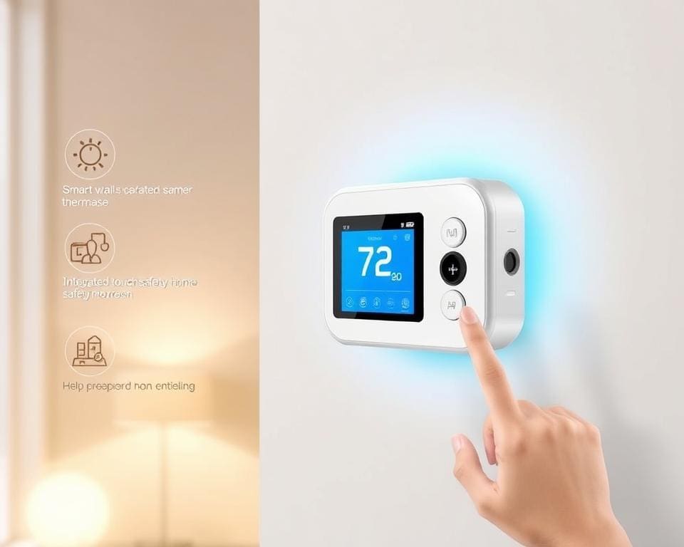 Slimme wandthermostaat met kinderveiligheid