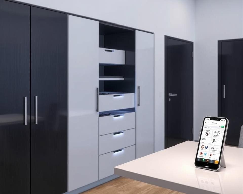 Smart opberglades met app-bediening