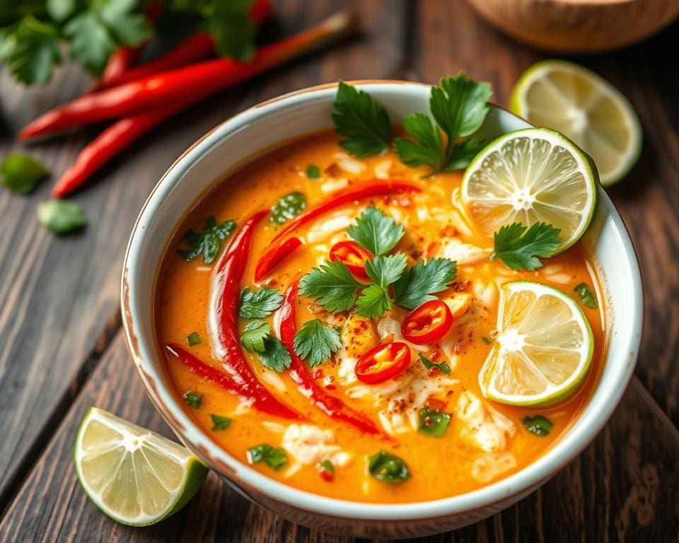 Thaise kokossoep met een pittige twist