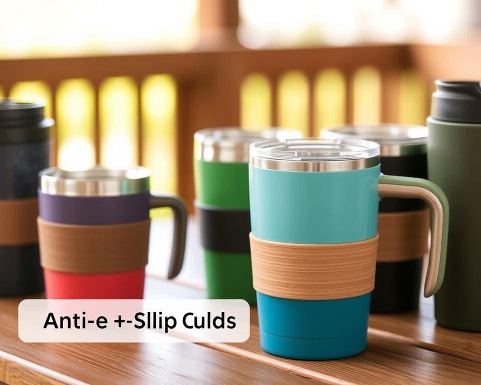 Thermosbekers met antislip handvat voor veiligheid