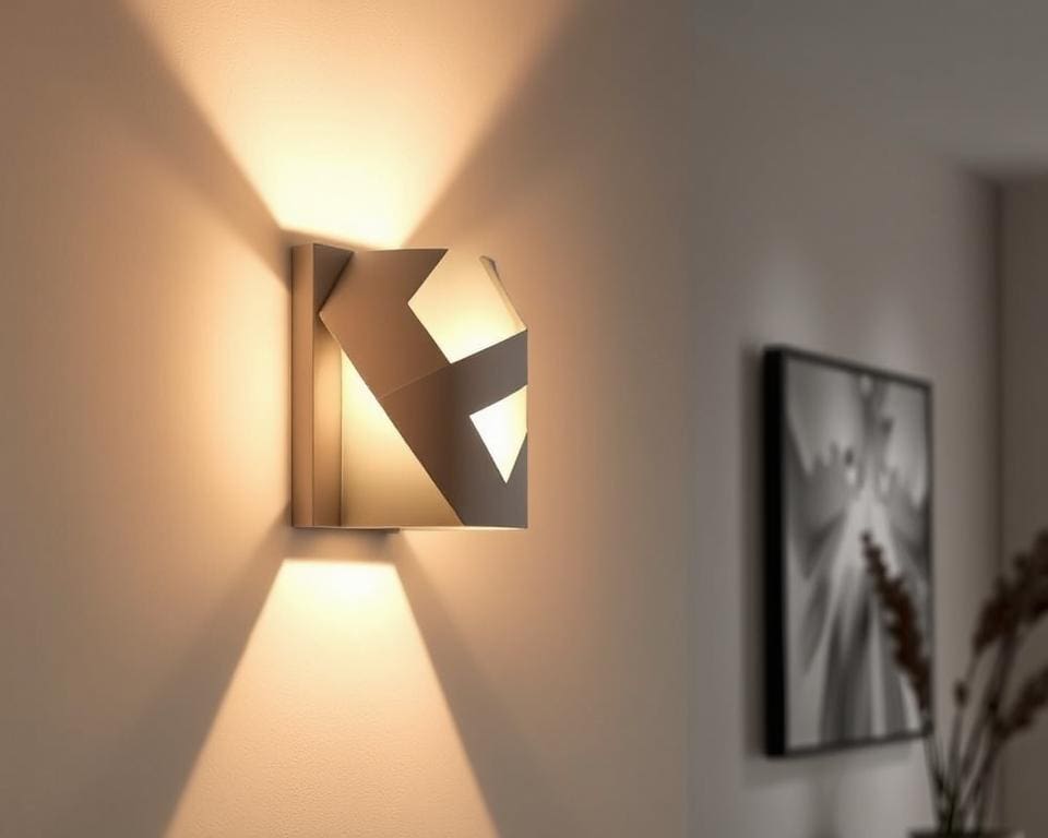 Wandlamp in geometrische vormen: stijlvol en decoratief