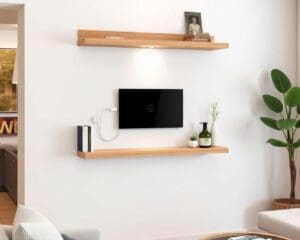 Wandplank met geïntegreerde USB-opladers