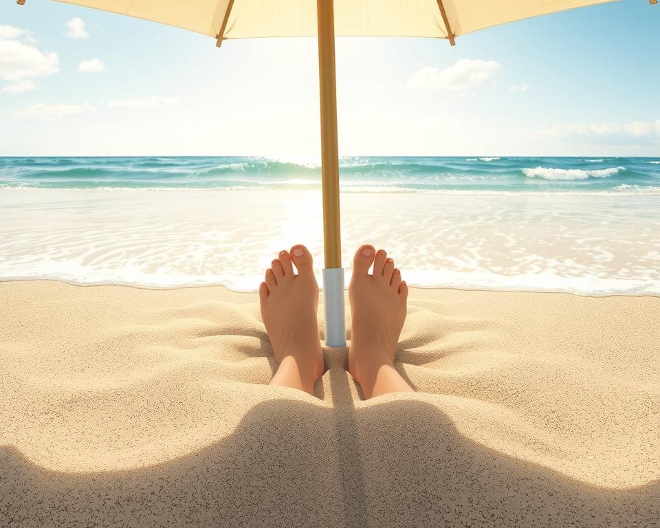 parasolvoeten met zand- en waterverzwaring