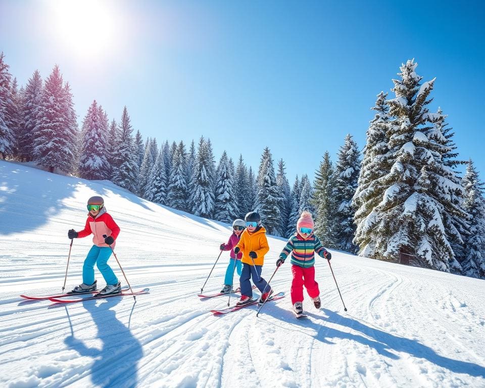 skiën met kinderen