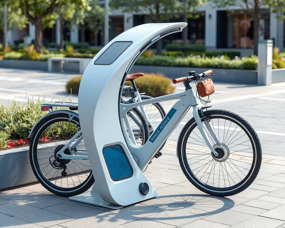 slimme fietsenrekken met antidiefstalfunctie