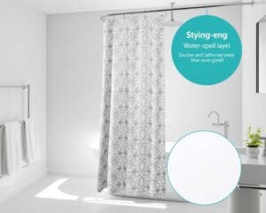 Douchegordijnen met waterafstotende laag