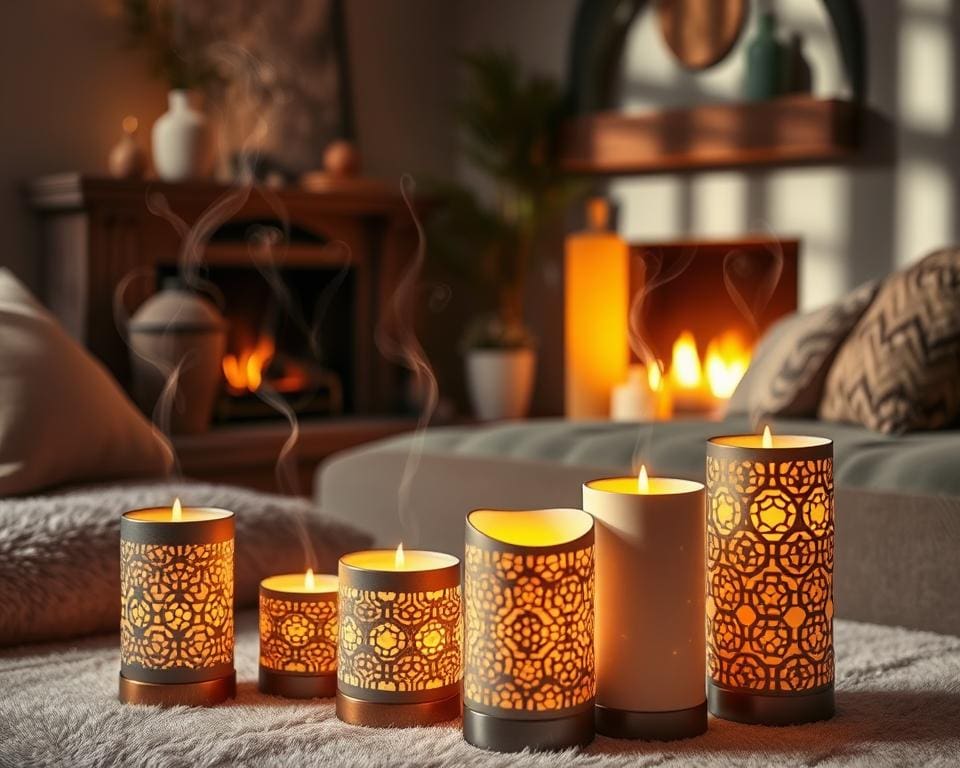 Elektrische sfeerkaarsen met geurverspreiding