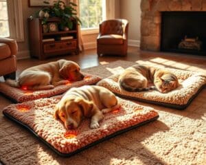 Verwarmde matten voor honden en katten
