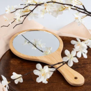 Bamboe Handspiegel met Handvat