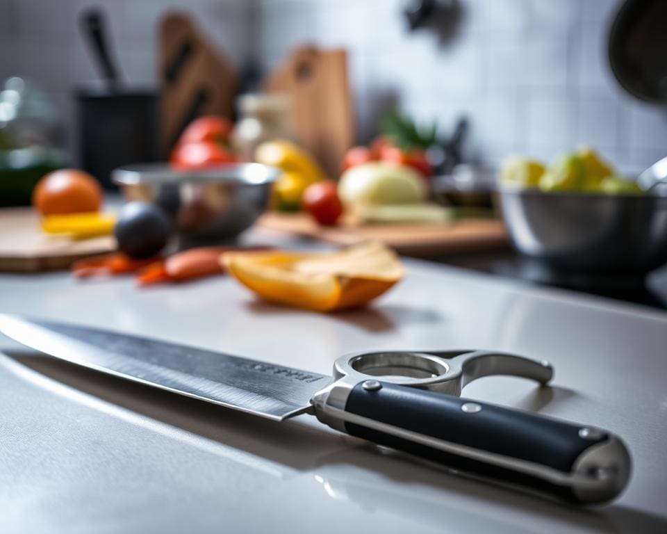 Is een dunschiller handiger dan een koksmes?