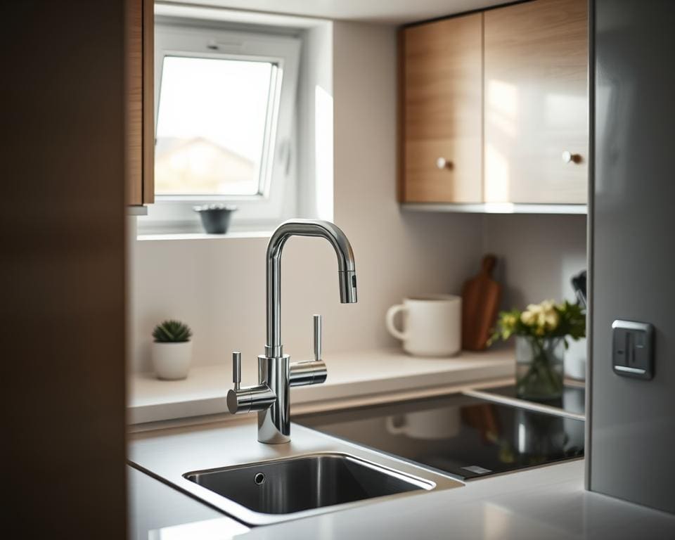 Kan een Quooker Combi+ in een kleine keuken?