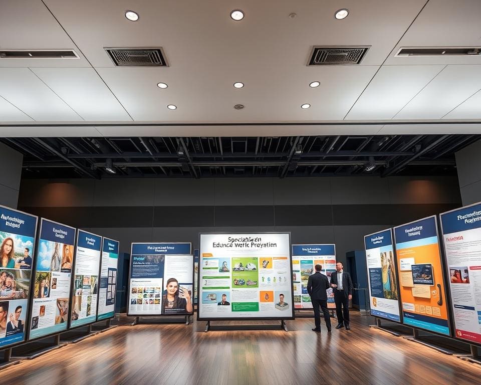 Zijn er speciale panelen voor educatieve exposities?