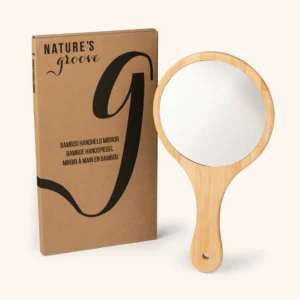 bamboe houten handspiegel