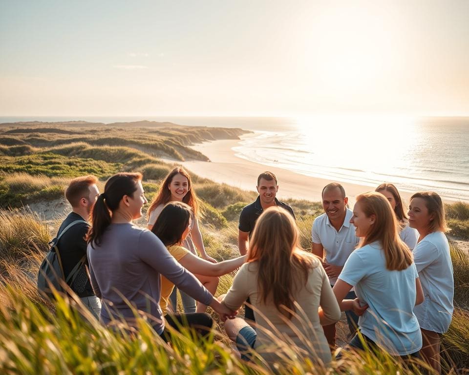 teambuilding spellen op Texel