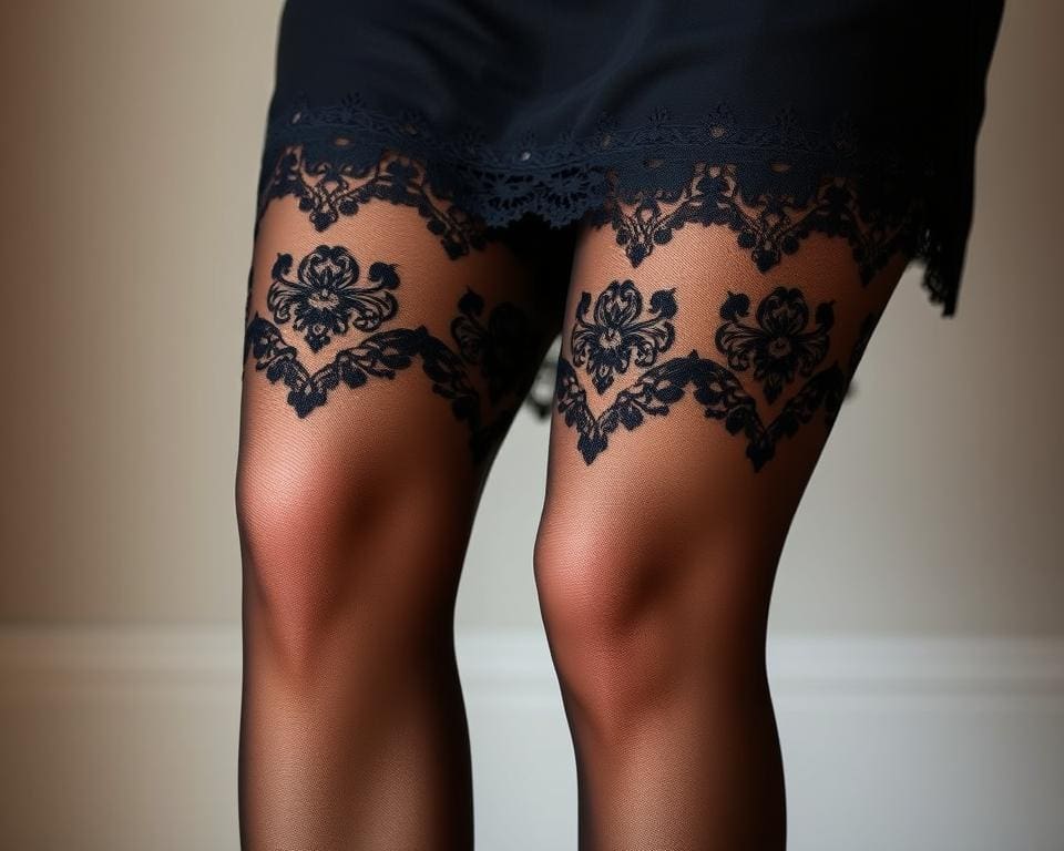 Hold ups met kant voor een elegante look