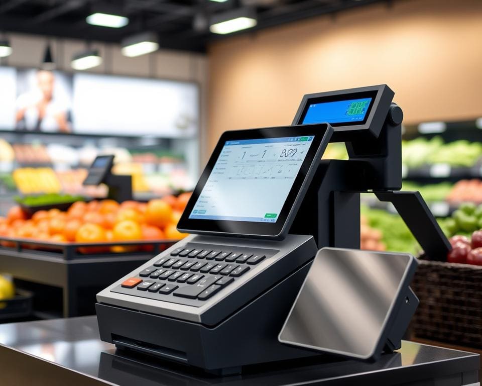 Kassasysteem met weegschaal voor nauwkeurige afrekening