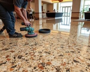 Professioneel Terrazzo vloer herstellen met Nobello