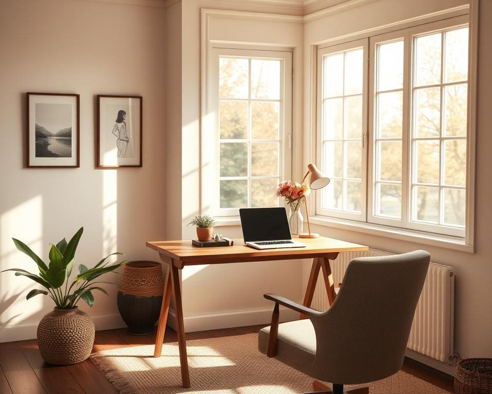 Wat zijn tips voor een rustige werkkamer?