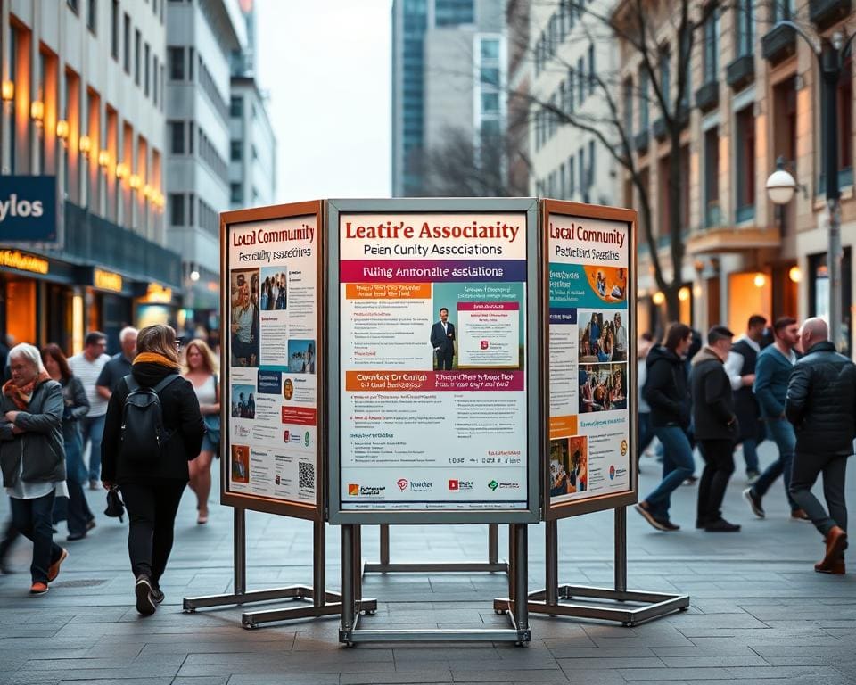 Zijn posterborden huren voordelig voor verenigingen?