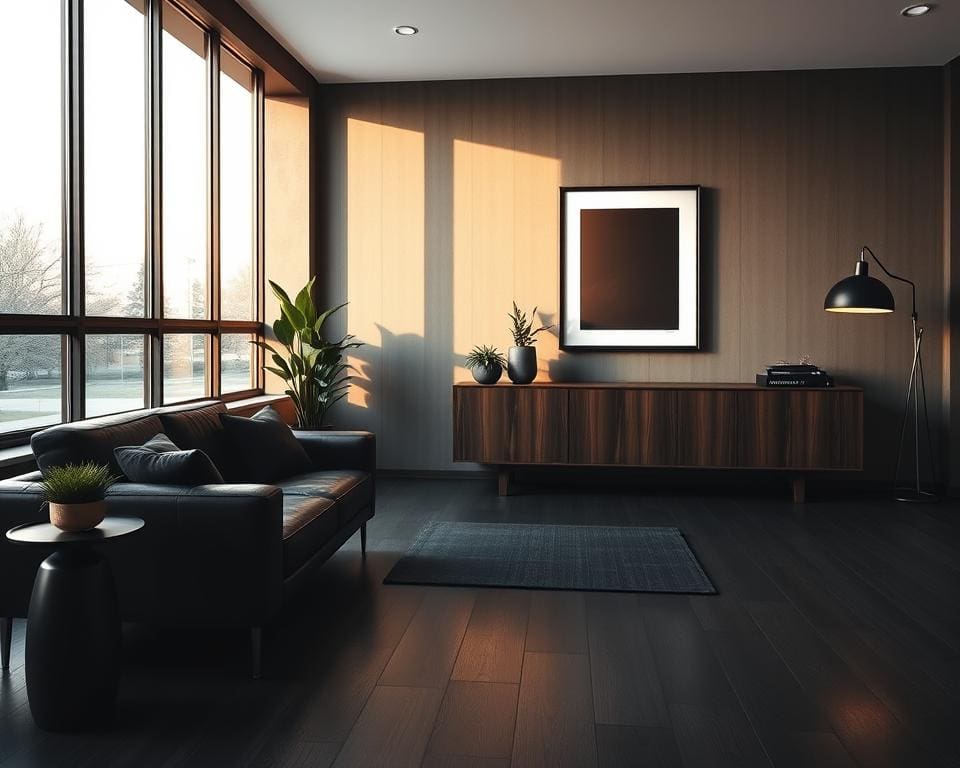 Decoreren met zwart en hout inspiratie en voorbeelden