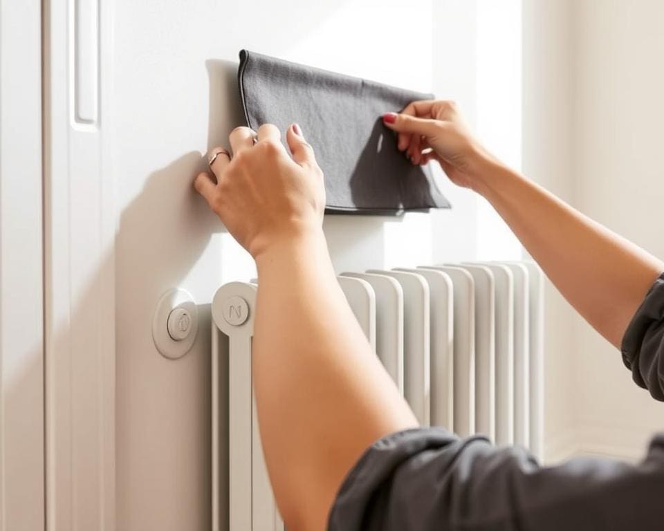 Eenvoudige installatie radiator bekleding