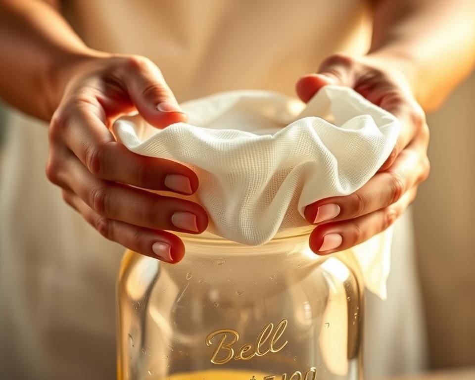 Kan ik kaasdoek gebruiken bij het fermenteren?