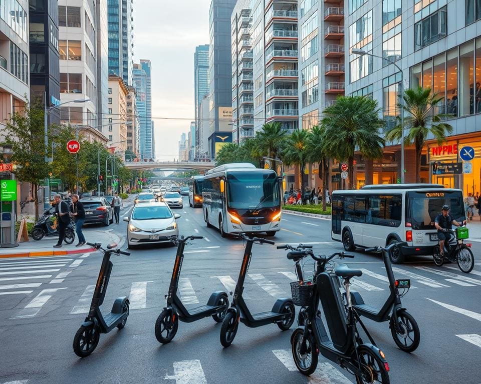 Slimme mobiliteit in drukke stadscentra