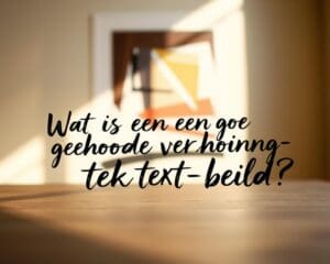 Wat is een goede verhouding tekst-beeld?