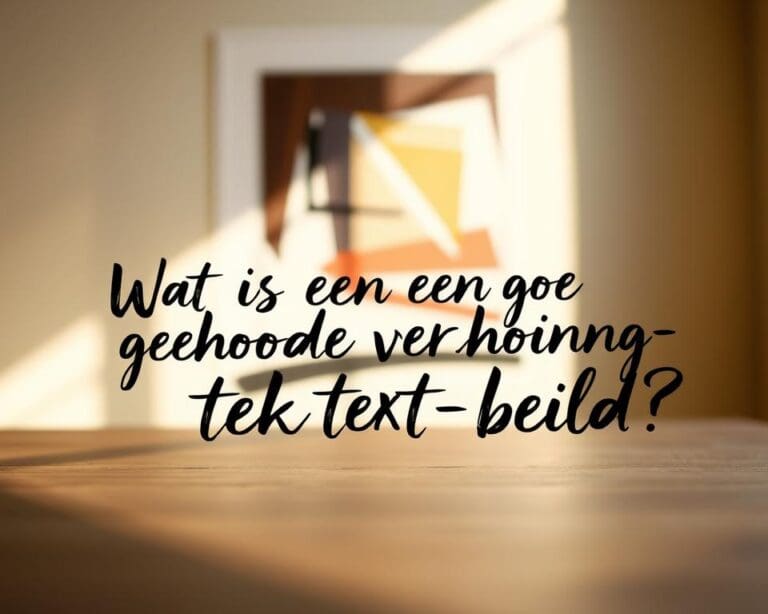 Wat is een goede verhouding tekst-beeld? | Trendwereld.nl