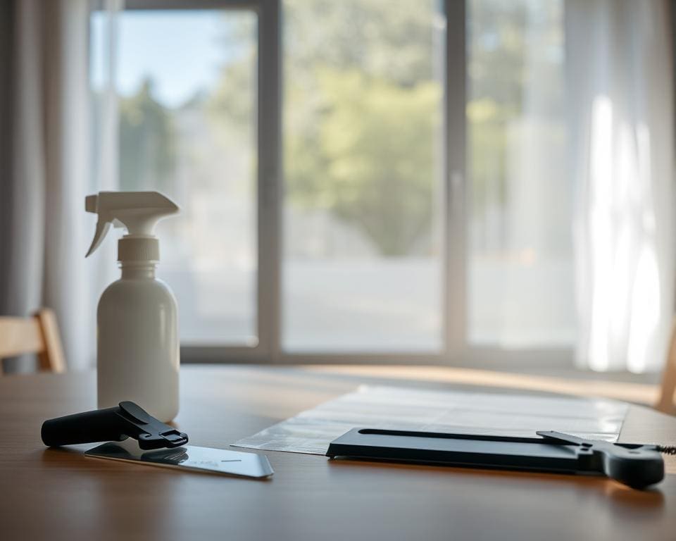 materialen verwijderen raamfolie