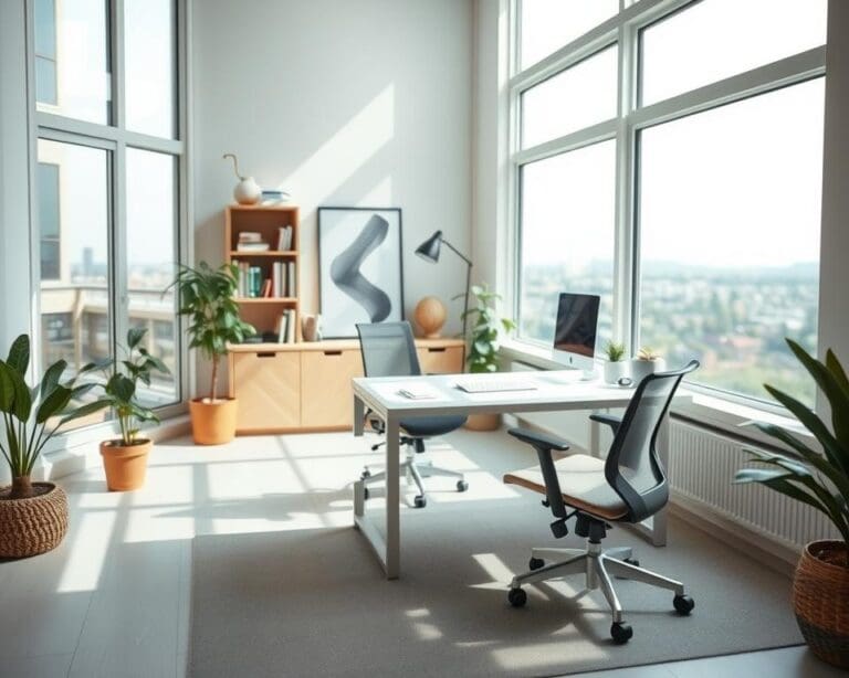 Een thuiskantoor dat rust en productiviteit biedt
