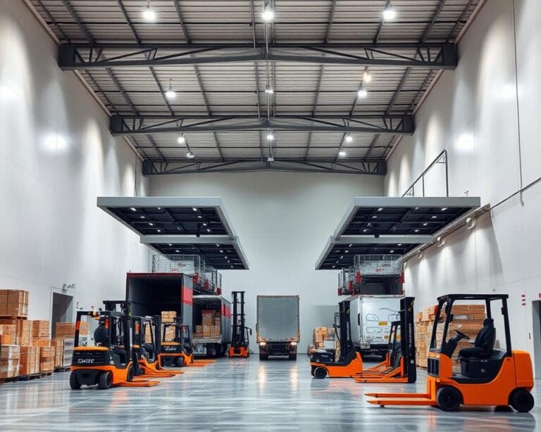 Geïntegreerde laad- en losoplossingen voor magazijnen