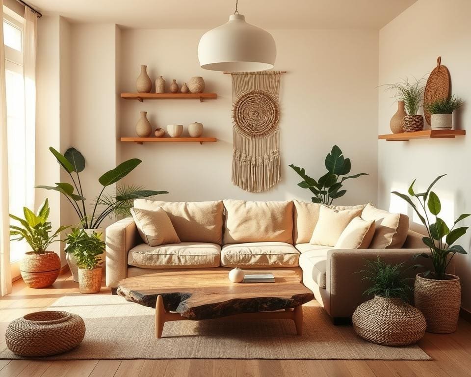 Sfeer creëren met natuurlijke kleuren en materialen