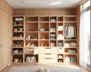 Slimme opbergsystemen voor speelgoed en kleding