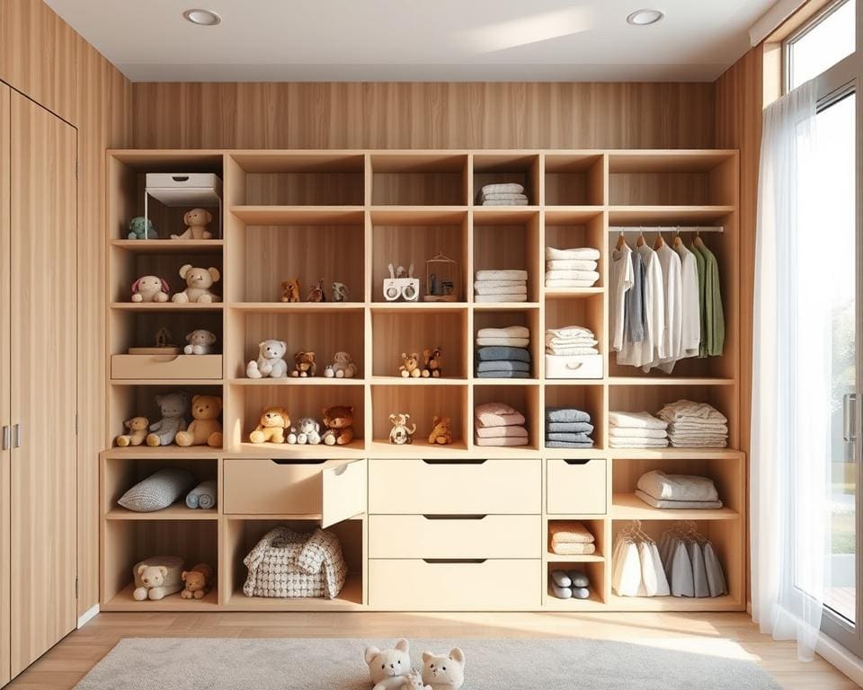 Slimme opbergsystemen voor speelgoed en kleding