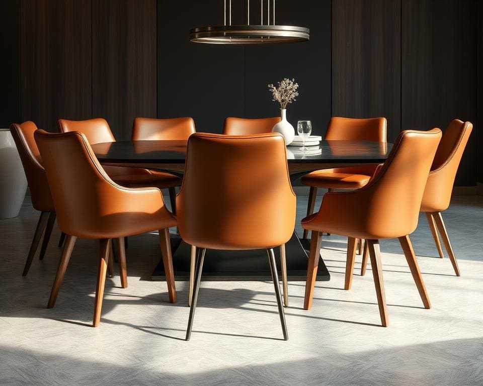 materialen en afwerkingen van eetkamerstoelen