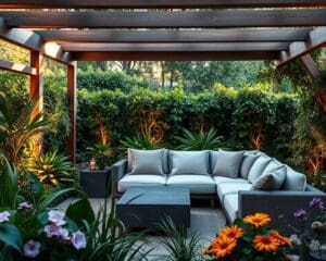 Hoe maak je een moderne loungehoek in je achtertuin?