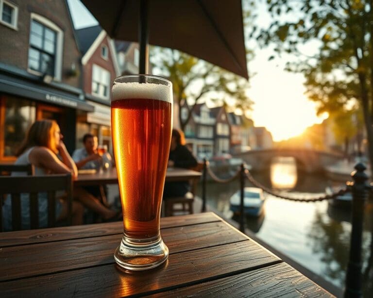 Waar geniet je van een lokaal biertje met uitzicht op de grachten?