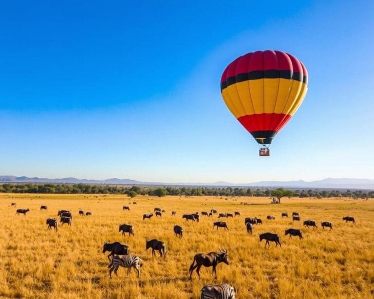 Wat zijn de beste plekken voor ballonvaarten boven de savanne?