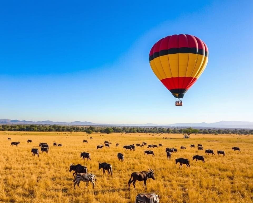Wat zijn de beste plekken voor ballonvaarten boven de savanne?