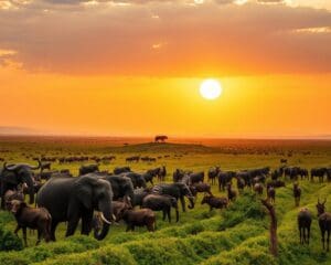Welke dieren spot je tijdens de migratie in Oost-Afrika?