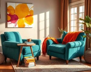 Hoe maak je een zithoek gezellig met kleuren?