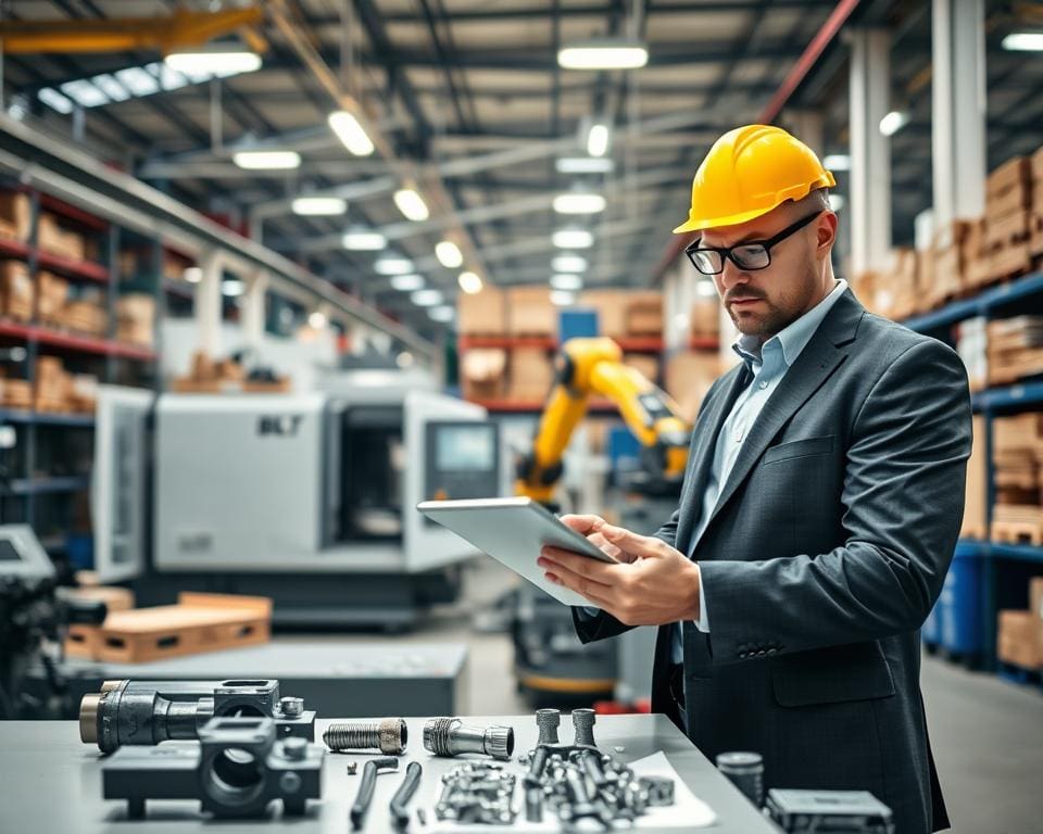 Hoe ondersteunt een inkoper industriële productie?