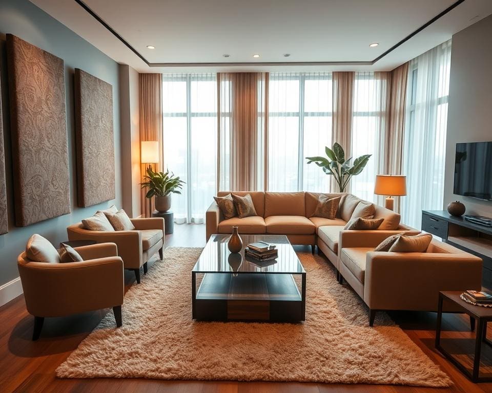 Hoe verbeter je akoestiek in een grote woonkamer?