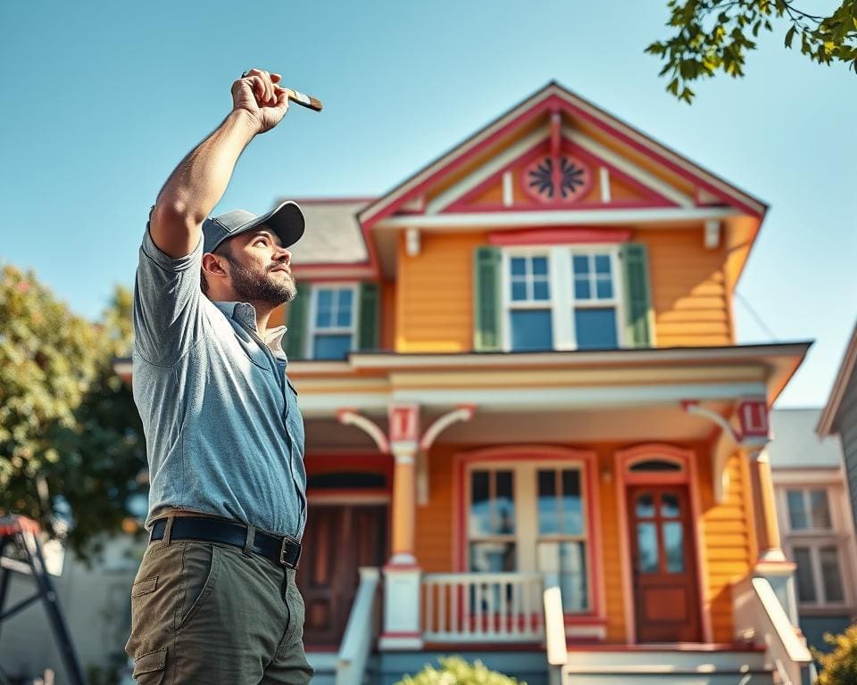 Wat doet een schilder bij buitenschilderwerk?