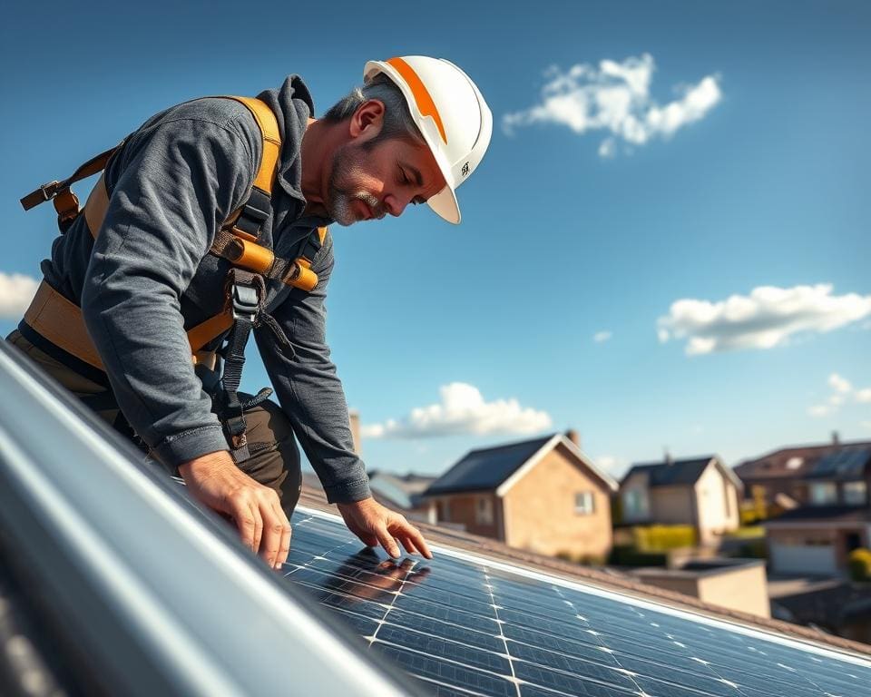 Wat doet een zonnepaneleninstallateur bij plaatsing?