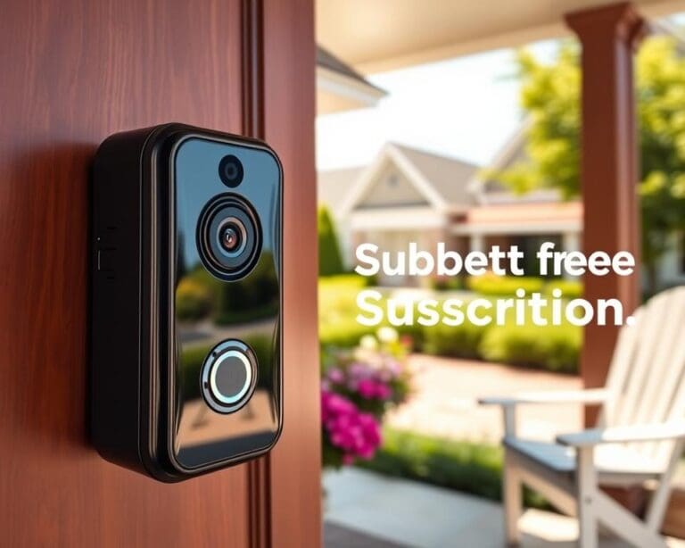 Wat is een slimme deurbel zonder abonnement?