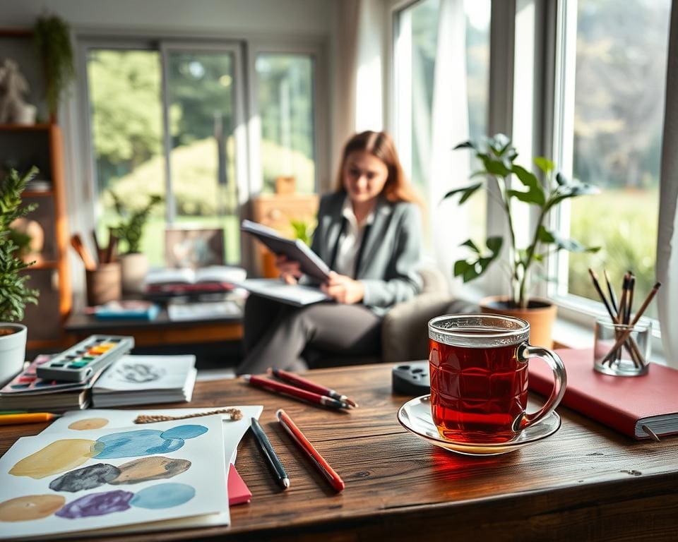 Hoe stimuleert creatief werk mindfulness?