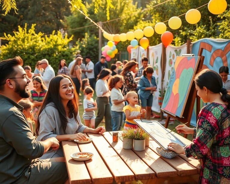 Sociale activiteiten die mensen verbinden