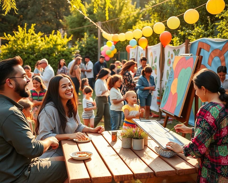 Sociale activiteiten die mensen verbinden